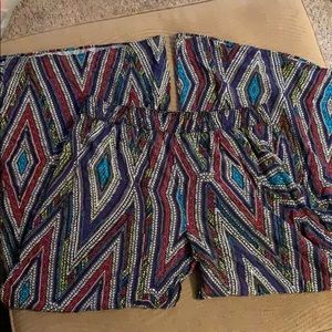 Elastic waist band palazzo pants